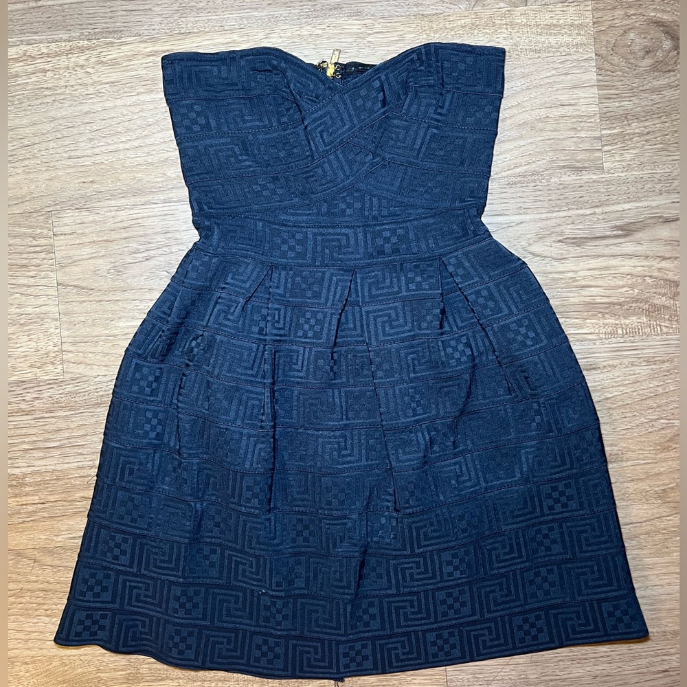 New Look Strapless A-Line Mini Dress